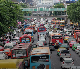กรุงเทพฯ ช่วงเย็นหลังเลิกงานรถติดหนักสุดในโลก